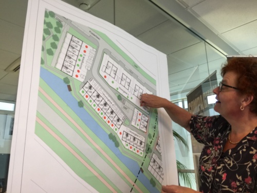 huis sticker opplattegrond